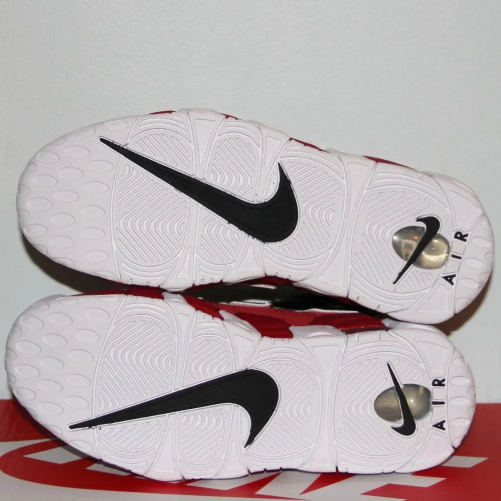 Nike Air More Uptempo GS Basketball Shoes 6Y 6.5Y Womens 8 Bulls